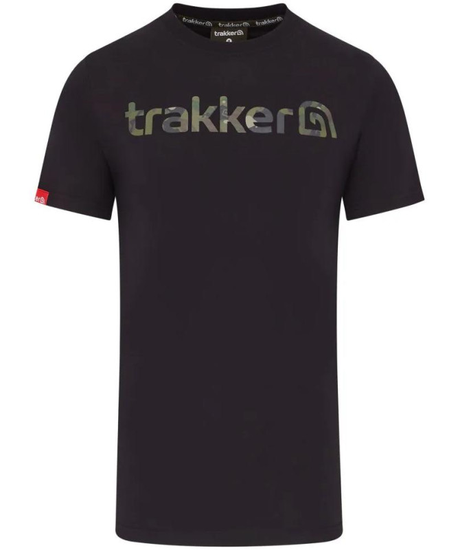 Trakker Tričko CR Logo T-shirt Black Camo