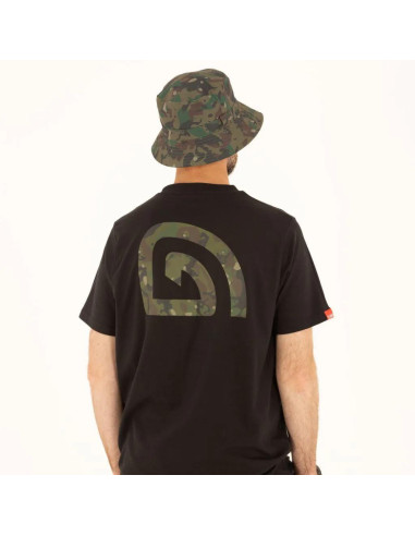 Trakker Tričko CR Logo T-shirt Black Camo