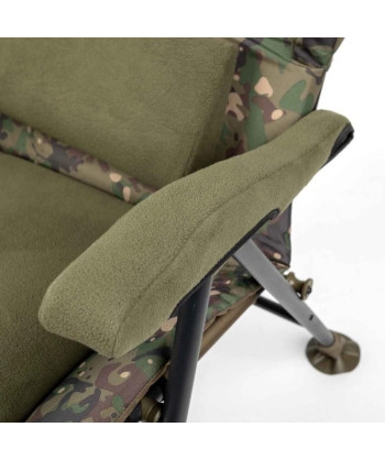 Trakker Křeslo komfortní s područkami Levelite Camo Longback Recliner