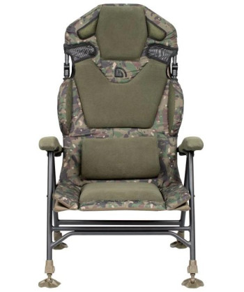 Trakker Křeslo komfortní s područkami Levelite Camo Longback Recliner