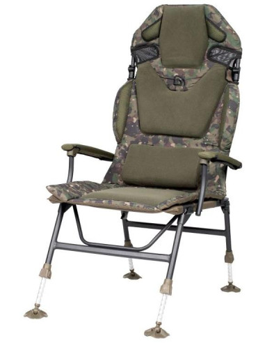 Trakker Křeslo komfortní s područkami Levelite Camo Longback Chair