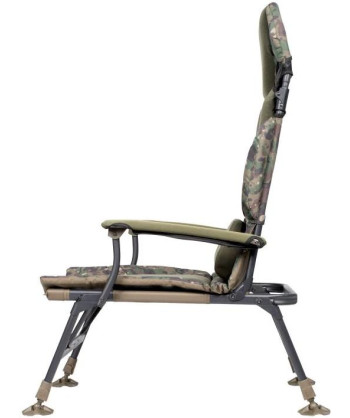 Trakker Křeslo komfortní s područkami Levelite Camo Longback Chair