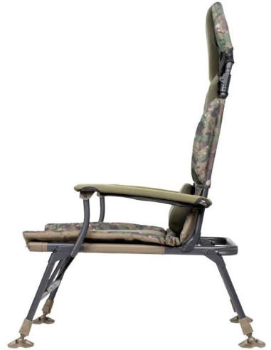 Trakker Křeslo komfortní s područkami Levelite Camo Longback Chair