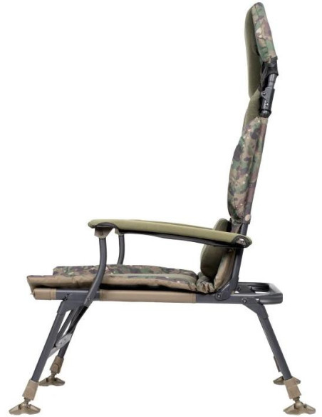 Trakker Křeslo komfortní s područkami Levelite Camo Longback Chair