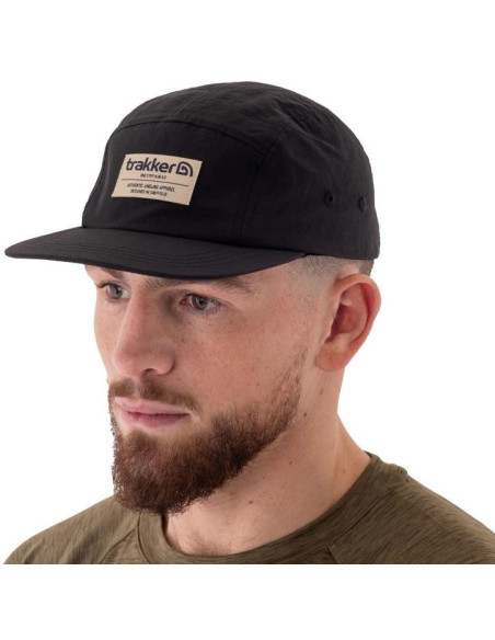 Trakker Kšiltovka 5 Panel Black Cap