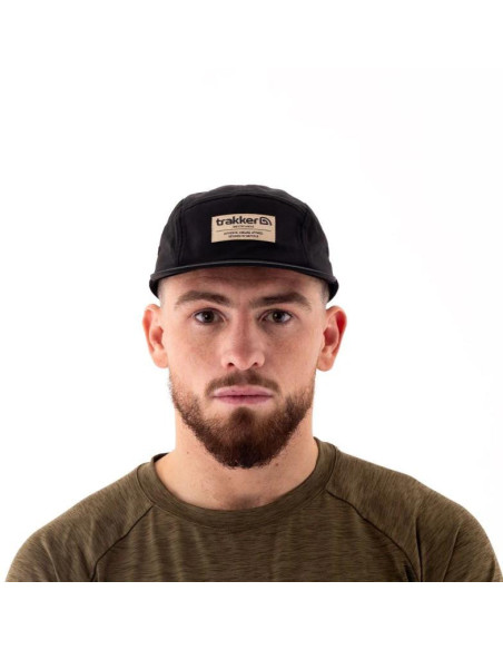 Trakker Kšiltovka 5 Panel Black Cap