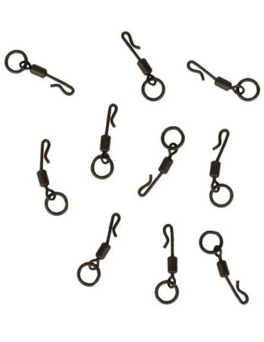 Trakker Obratlíky s kroužkem Quick Change Ring Swivel vel.11, 10ks