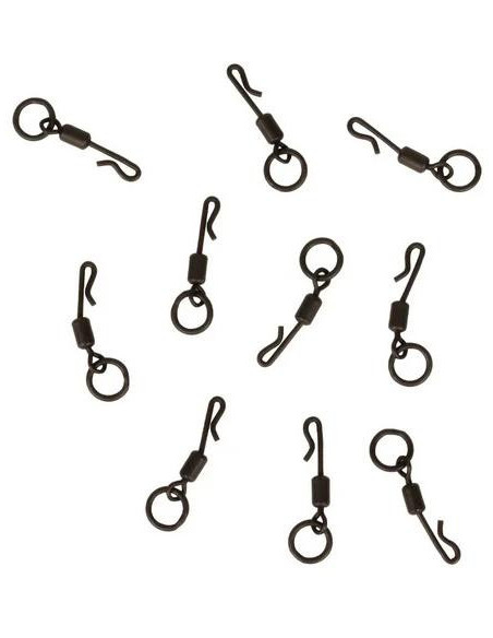 Trakker Obratlíky s kroužkem Quick Change Ring Swivel vel.11, 10ks