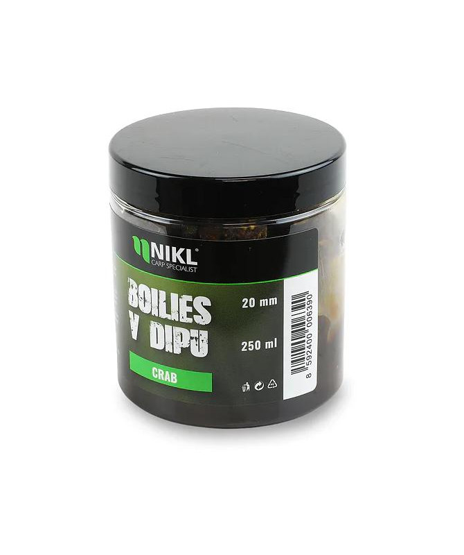 Nikl Boilies v dipu Crab 250ml