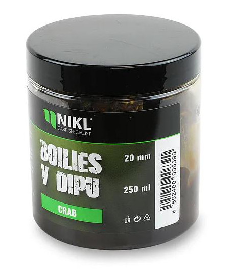 Nikl Boilies v dipu Crab 250ml