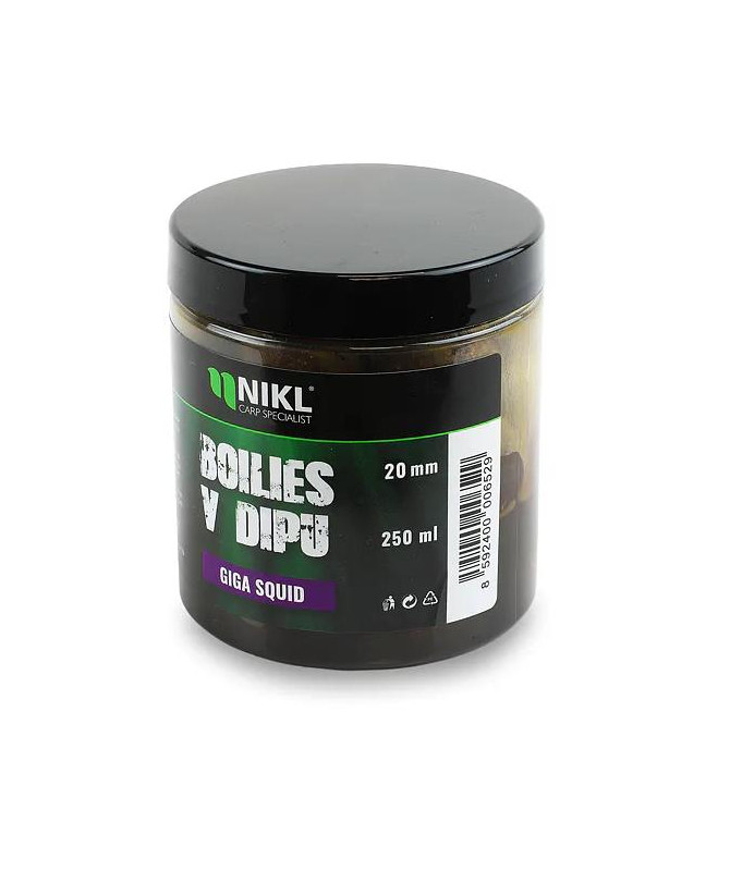 Nikl Boilies v dipu Giga Squid 250ml