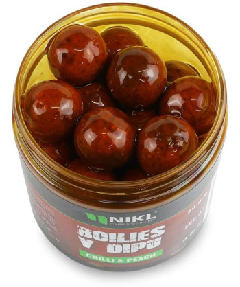 Nikl Boilies v dipu Chilli & Peach 250ml