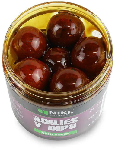 Nikl Boilies v dipu Krill Berry 250ml
