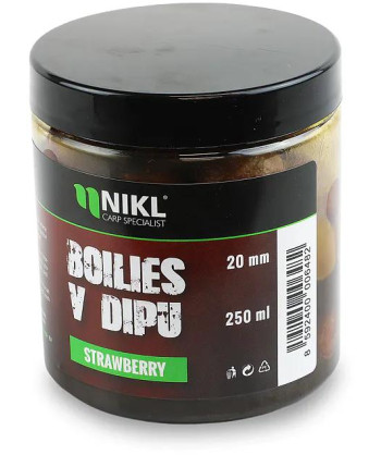 Nikl Boilies v dipu Strawberry 250ml