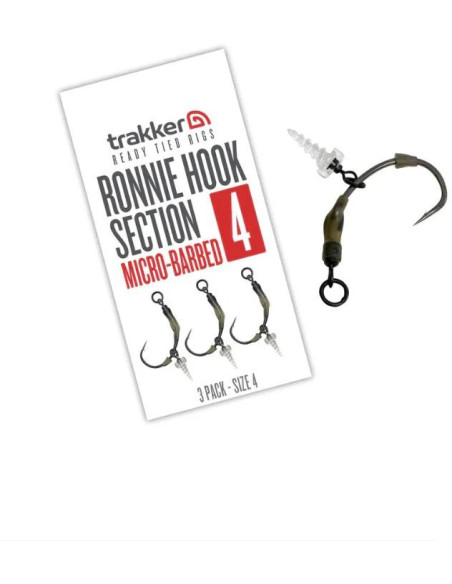 Trakker Koncová část návazce Ronnie Hook Section (Barbed) 3ks