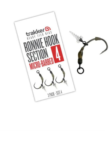 Trakker Koncová část návazce Ronnie Hook Section (Barbed) 3ks