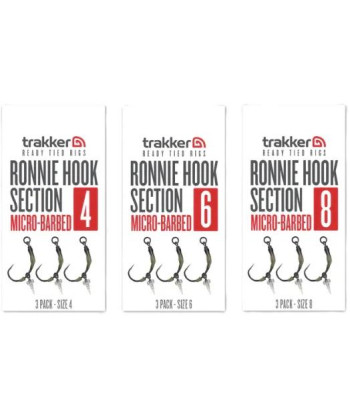 Trakker Koncová část návazce Ronnie Hook Section (Barbed) 3ks
