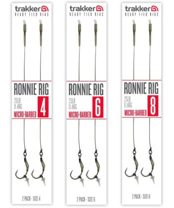 Trakker Hotové návazce Ronnie Rig (Barbed) 2ks