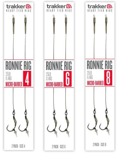 Trakker Hotové návazce Ronnie Rig (Barbed) 2ks
