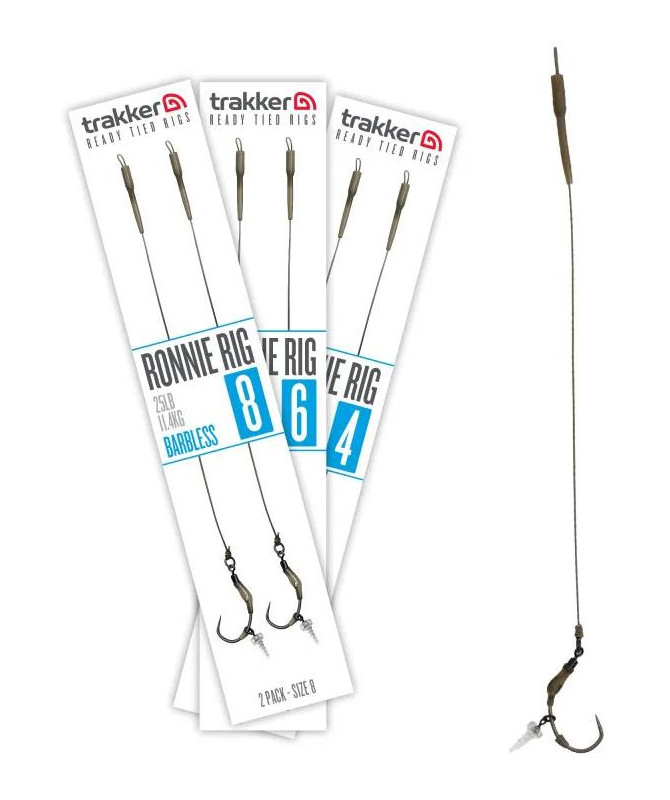 Trakker Hotové návazce Ronnie Rig (Barbless) 2ks