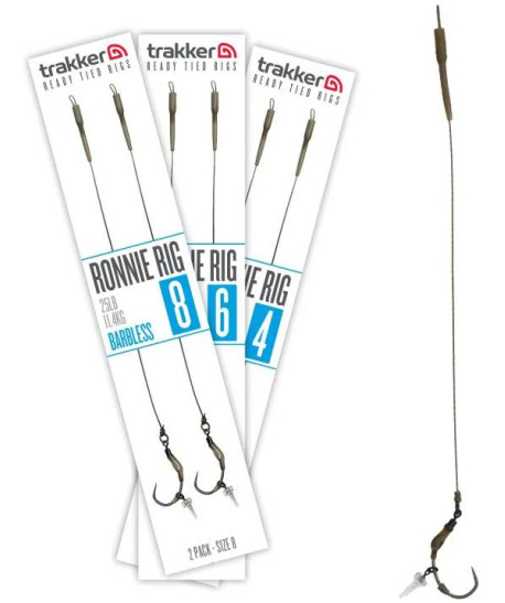 Trakker Hotové návazce Ronnie Rig (Barbless) 2ks