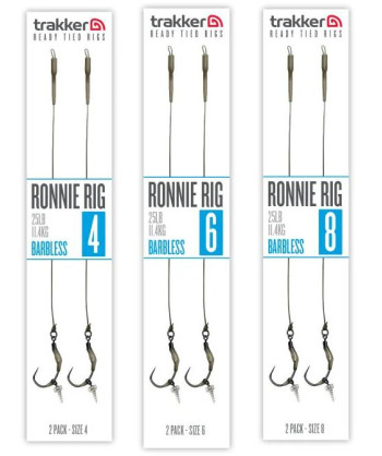 Trakker Hotové návazce Ronnie Rig (Barbless) 2ks