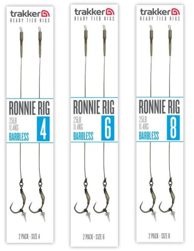 Trakker Hotové návazce Ronnie Rig (Barbless) 2ks