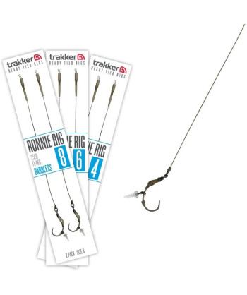 Trakker Hotové návazce Ronnie Rig (Barbless) 2ks