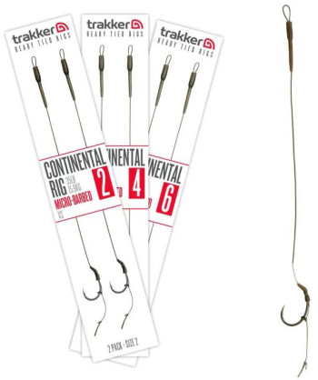 Trakker Hotové návazce Continental Ready Rig (Barbed) 2ks