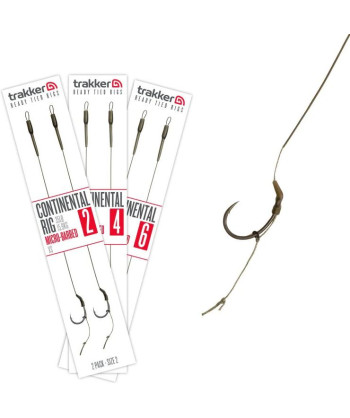 Trakker Hotové návazce Continental Ready Rig (Barbed) 2ks