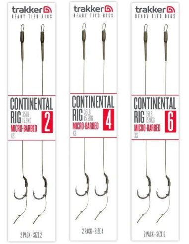 Trakker Hotové návazce Continental Ready Rig (Barbed) 2ks