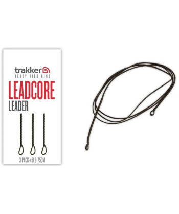 Trakker Hotové leadery Leadcore Leader (75cm) 3ks