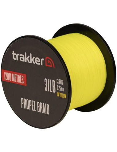 Trakker Kmenová pletená šňůra Propel Braid 31lb, 13.8kg, 0,26mm, 1200m, UV-Yellow