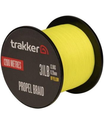 Trakker Kmenová pletená šňůra Propel Braid 31lb, 13.8kg, 0,26mm, 1200m, UV-Yellow