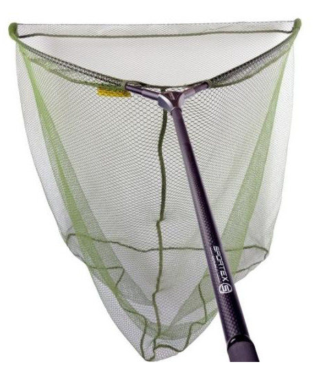 Kaprařský podběrák SPORTEX s pogumovanou síťkou 42" olivový