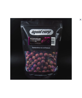 Squat Carp Active Boilies BLOODY MULBERRY 20 mm 1 kg