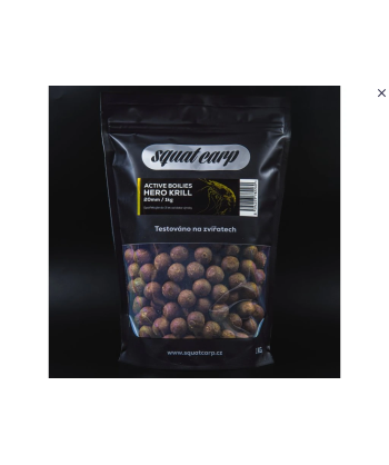 Squat Carp Active Boilies HERO KRILL 24 mm 1 kg