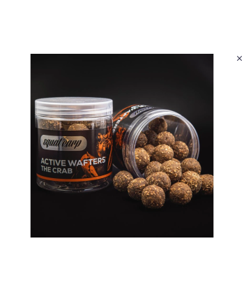 Squat Carp Active The Crab rozpustné neutrálně vyvážené boilies 20 mm