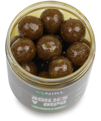 Nikl Boilies v dipu Calanus & Krill 250ml