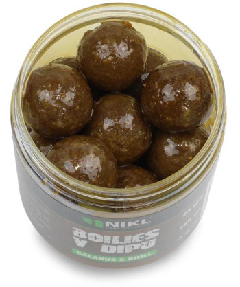 Nikl Boilies v dipu Calanus & Krill 250ml