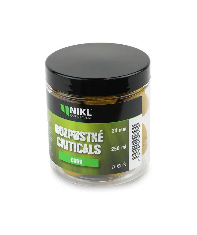 Nikl Rozpustné Criticals boilie Corn 250ml