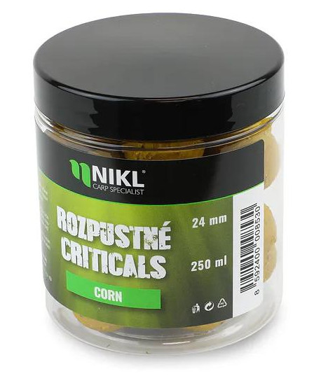 Nikl Rozpustné Criticals boilie Corn 250ml
