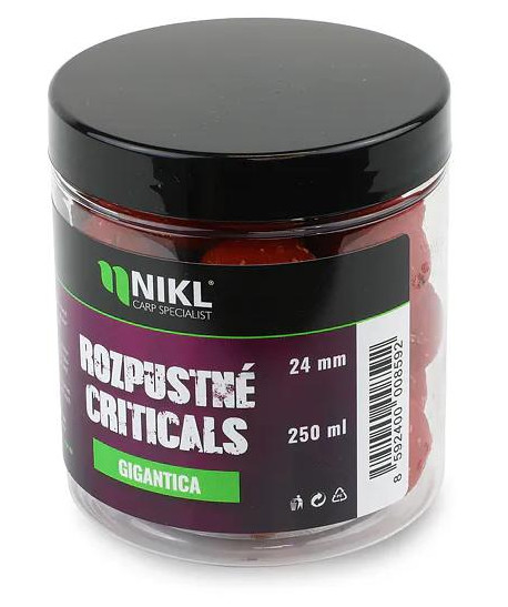 Nikl Rozpustné Criticals boilie Gigantica 250ml