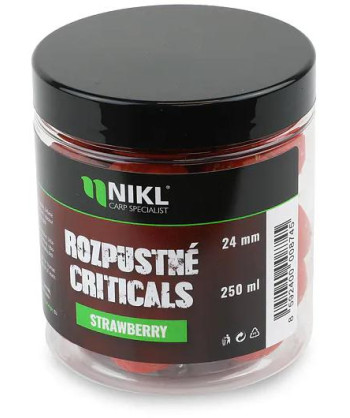 Nikl Rozpustné Criticals boilie Strawberry 250ml