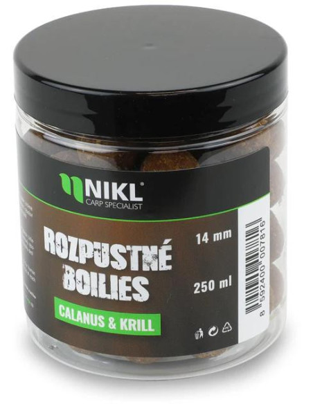 Nikl Rozpustné boilies Calanus & Krill 250ml