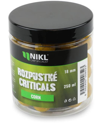 Nikl Rozpustné Criticals boilie Corn 250ml