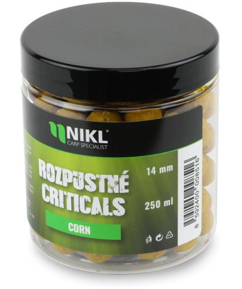 Nikl Rozpustné Criticals boilie Corn 250ml