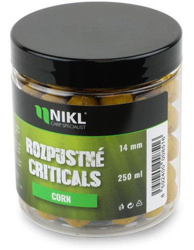 Nikl Rozpustné Criticals boilie Corn 250ml