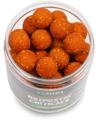 Nikl Rozpustné Criticals boilie Devill Krill 250ml