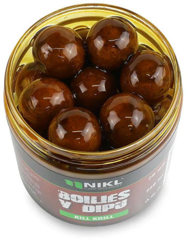 Nikl Boilies v dipu Kill Krill 250ml